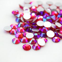 Loose Diamonds SS4-SS30 Light Siam AB Flat back nail deco non hotfix rhinestones for DIY Apparel Decoration Rhinestone glue on stone