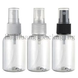 50pcs 50ml Empty Mist Spray Plastic Bottle,Transparent Cosmetic Sprayer Pump Bottle,Travel Size Container Packaging