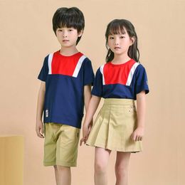 DIY Tees & Polos Others Apparel Summer Children's Games Class Uniform College Style Primary School Uniform Short Sleeve Suit on Sale