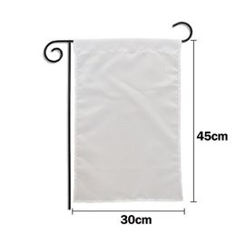 Blank Garden Flag Sublimation American Garden Flags Polyester Yard Hanging Flag Decorative Banners Blank Banners 30*45cm SN5015