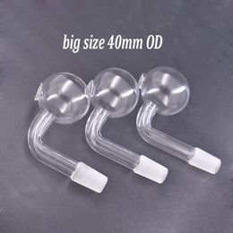 Smoking Accessories Glass Oil Burner Pipe 90 Degree 14mm 18mm Female Male Sherlock Smoking Pipes Adapter for Dab Rig Bong