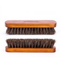 Clothing & Wardrobe Storage Horsehair Shoe Brush Polish Natural Leather Real Horse Hair Soft Polishing Tool Bootpolish Cleaning For Suede Nu
