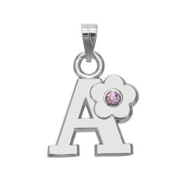 High Quality 26 Initial Letter Charms A-Z Alloy Silver Plated Crystal Initial Charm Pendant for Necklace Bracelet DIY Making Jewellery