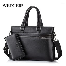 Briefcases 2021 Fashion Men Bag High Quality Briefcase PU Leather Handbag Business Brand Computer For Teens Shoulder Bag1