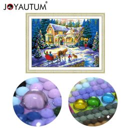 special shaped diamond painting 5d 3d diamond embroidery mosaic crystal stones beaded cross stitch kits scenery Christmas70*50cm 201112