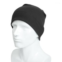 Beanie/Skull Caps 1 Piece Winter Hat For Men Solid Outdoor Sport Warm Cap Skullies Men's Hair Accessories Casual Fashion Beanies1
