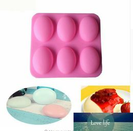6 Cavity Oval Pebble Stone Silicone Cake Mold Cake Decorating Tool Mousse Chocolate Dessert Pastry Tool Bakeware Bath Soap Mould