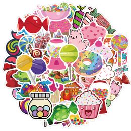 50 PCS Mixed Car Stickers Colourful Candy Cakes For Skateboard Laptop Helmet Pad Bicycle Bike Motorcycle PS4 Notebook Guitar PVC Fridge Decal