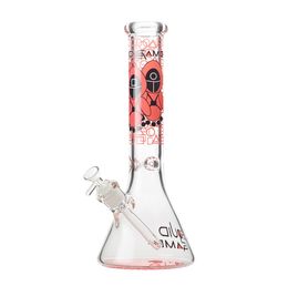 12 Inch Glass Bong Smoking Water Pipe Hookah 7mm Hand Blown Beaker Bongs Ice Catcher Bowl Dab Rigs Bubbler Filters