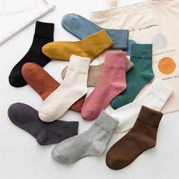 Womens Socks Dress Thin Cotton Casual Crew Sock Black Above Ankle Solid Colour Low Cut Socks