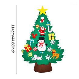 Christmas Decorations Felt Tree Pendants Wall Hanging Decoration Stickers Xmas Ornaments Non-woven Pendant1