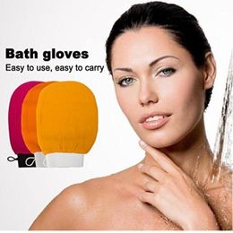 Scrubbing Exfoliating Gloves morocco bath hammam scrub mitt magic peeling glove exfoliating tan removal mitt(normal coarse feeling) WY1183