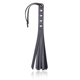 Nxy Sex Adult Toy Bondage Whips Fetish Sm Flogger Flirt Leather Spanking Paddle Femdom Toys for Women Men Games Couples 1225