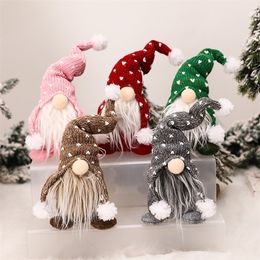 25# Handmade Santa Cloth Doll Birthday Present For Holiday Christmas Pendant Navidad Home Decoration Y201020