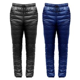 Skiing Pants Down Men Outdoor Thickened Climbing Warm Slim Trousers S-5XL Waterproof Camping Thermal