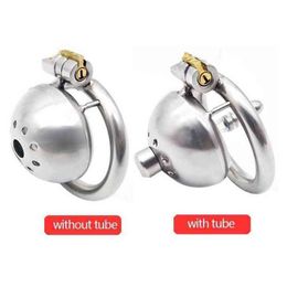 NXY Chastity Device 40mm 45mm 50mm 304 Stainless Steel Male Super Small Short Cock Cage with Stealth Lock Ring Sex Toys for Men1221