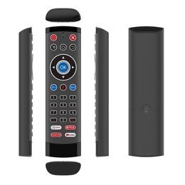 T1-Pro-2 Air Mouse 2.4GHz Wireless Voice Remote Control Gyro IR Learning for Android TV BOX