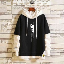 Cris Browm Fashion Brand Men's Hoodies 2020 Spring Autumn Male Casual Hoodies Sweatshirts Cosplay Costume Anime Two-piece Tops H1227