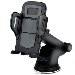 New Car Phone Holder Mount Stand Support Dashboard Windshield Cell Phone Holder Car With Flexible Arm Universal For Iphone Samsung Galaxy