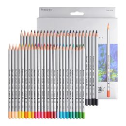 Marco Raffine Art Coloured Pencils 48/72 Colours Wood Lapis De Cor Artist Painting Oil Colour Pencil For School Non-toxic 201223