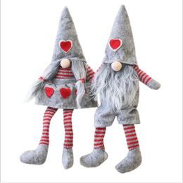 Stuffed Dolls Christmas Valentine Dolls NO Face Plaid Animals Plush Toys Kids Christmas Presents Gifts Home Shop Hotel Bar Decoration B7705