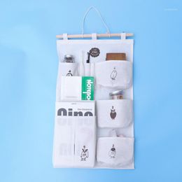 Storage Boxes & Bins 1 Pc Wall Hanging Bag Household Multi-pockets Simple Over The Door Bathroom Home Closet Organizer1