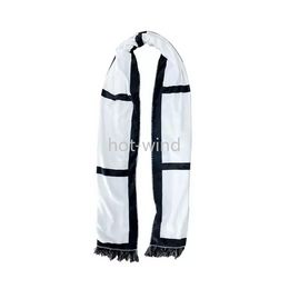 NEW!!! Sublimation Scarves Double Sided Scarf for Sublimation Thermal Transfer Towel Wholesale Sublimation Blanks Scarf with tassels EE