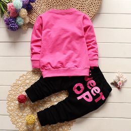 Toddler Infant Autumn Clothing Sets Baby Girls Boys Clothes Fashion Letter Print Tops Pants Long Sleeve Children