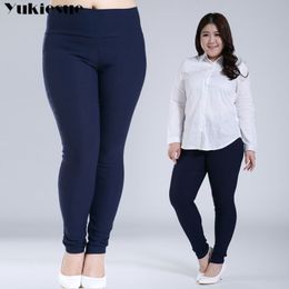 Stretch Leggings For Women High Waist Women Pencil Pants capris White Black Femme Trousers plus Big Size 5xl 6xl Ladies Pantalon 201109