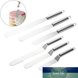 6/8/10 inches Stainless steel Butter Cake Cream Blade Spatula Baking Pastry Tool Kitchen Cake Smoother DIY Decorating Tools