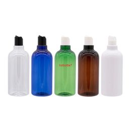 500ml Coloured Plastic Disc Cap Bottle For Liquid Soap Shower Gel Shampoo Refillable PET Container DIY Cosmetic Bottles 12pcs/lothigh qualtit