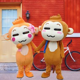 Mascot Costumes 2020 Hip-hop Monkey Mascot Costume Suits Party Game Dress Outfits Clothing Advertising Carnival Halloween Xmas Easter