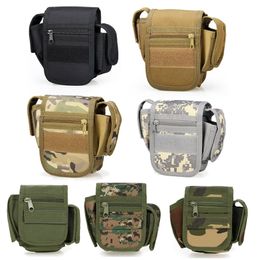 Outdoor Sports Backpack Bag Vest Gear Accessory Camouflage Molle Multi functional Tactical Kit Pouch NO11-704