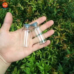 20ml Glass Bottles with Silicone Rubber Stopper Jars Vials for Liquid Leakproof Storage 100pcshigh qualtity