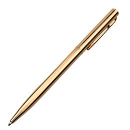 pluma de repuesto de plata Rebajas Ballpoint Pens 1 PCS Pen 1.0mm Signature metálico Oficina de negocios Gift Gold Silver Rose Three Color opcional / Renuncia 20 PCS1