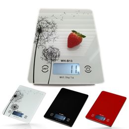 Digital Kitchen Scale Accurate Touch LCD Backlight Digital Kitchen Food Scale Electronic Weight Balance for Baking Cooking Tare 201118