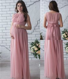 Puntelli per la fotografia maternità Vestiti gravidanza Abbigliamento senza maniche Maxi Fotografia Abiti chiffon Maxi Maternità per le donne incinte LJ201123