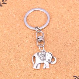 Fashion Keychain 25*21mm elephant Pendants DIY Jewellery Car Key Chain Ring Holder Souvenir For Gift