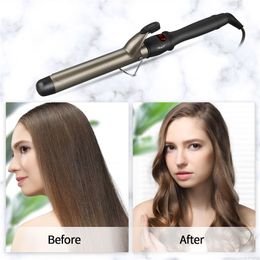 Electric Hair Curler Professional Ceramic Hair Curler LCD Fashion Styling Tools Rotating Wand Curler Hair Curling iron