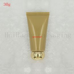 30pcs 30g Empty Gold Soft Refillable Plastic Lotion Tubes Squeeze Cosmetic Packaging,Cream Tube Screw Lids Bottle Containergood package