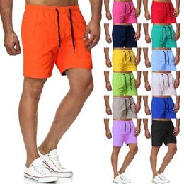 Men Jogger Shorts Quick Dry Sweat Short Summer Sports Bottoms Lightweight Breath Running Colourful Available 220312