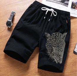 summer mens shorts quickdrying solid Colour shorts men beach fitness jogger rhinestones light weight shorts 03