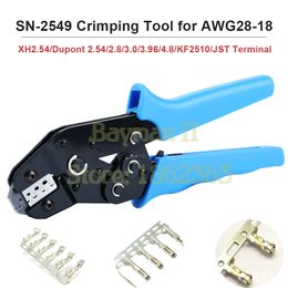 CNLX SN-2549 Crimping Tools for AWG28-18 (0.08-1.0 mm2) XH2.54/Dupont 2.54/2.8/3.0/3.96/4.8/KF2510/JST Terminal Crimper Plier Y200321