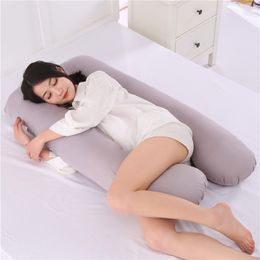 Full Body Pregnancy Pillow Women Nursing Cushion Cotton Pillowcase U Shape Maternity Pillows Pregnancy Side Sleepers Bedding LJ200821