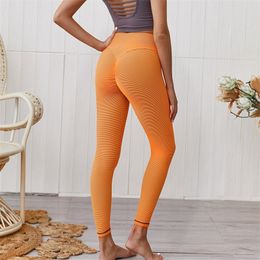 Yoga High Waist Fitness Buttock Tummy Control elastic Leggings Seamless Sexy Legins bodysuit pants sweatpants joggers women T200401