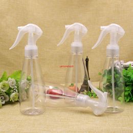 30pcs 200ml clear empty plastic mouse spray pump cosmetic containers ,makeup Coloured PET bottle with trigger sprayer pumpbest qualtity