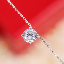 Luxurious quality Have stamp pendant necklace with one diamond for women and girl friend wedding Jewellery gift PS3544283W