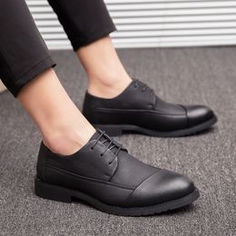 Men Shoes Leather oxfords Shoes for Male Fashion Casual Footwear British Flats wedding party Shoes Soft Zapatos Piel Hombre