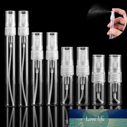 50pcs 2ML 3ML 5ML 7ML 10ML Empty Portable Clear Glass Spray Bottle Perfume Atomizer Small Sample Test Tube Bottle Glass Vials