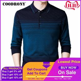 COODRONY Brand Sweater Men Autumn Winter Turn-down Collar Pullover Men Fashion Colour Casual Pull Homme Knitwear Clothing C1130 201104